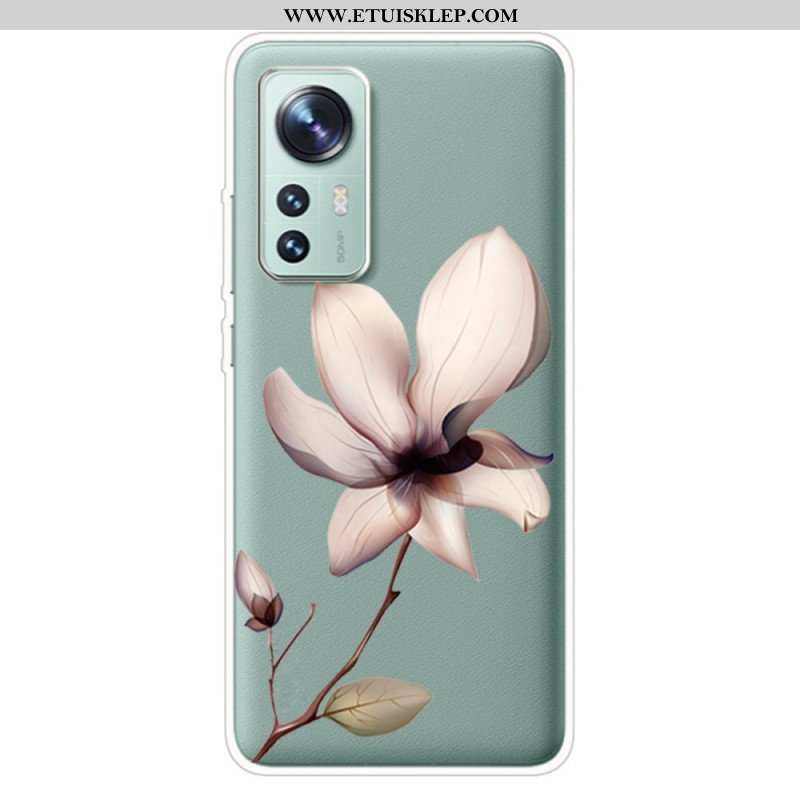 Etui do Xiaomi 12 Pro Silikonowy Kwiat